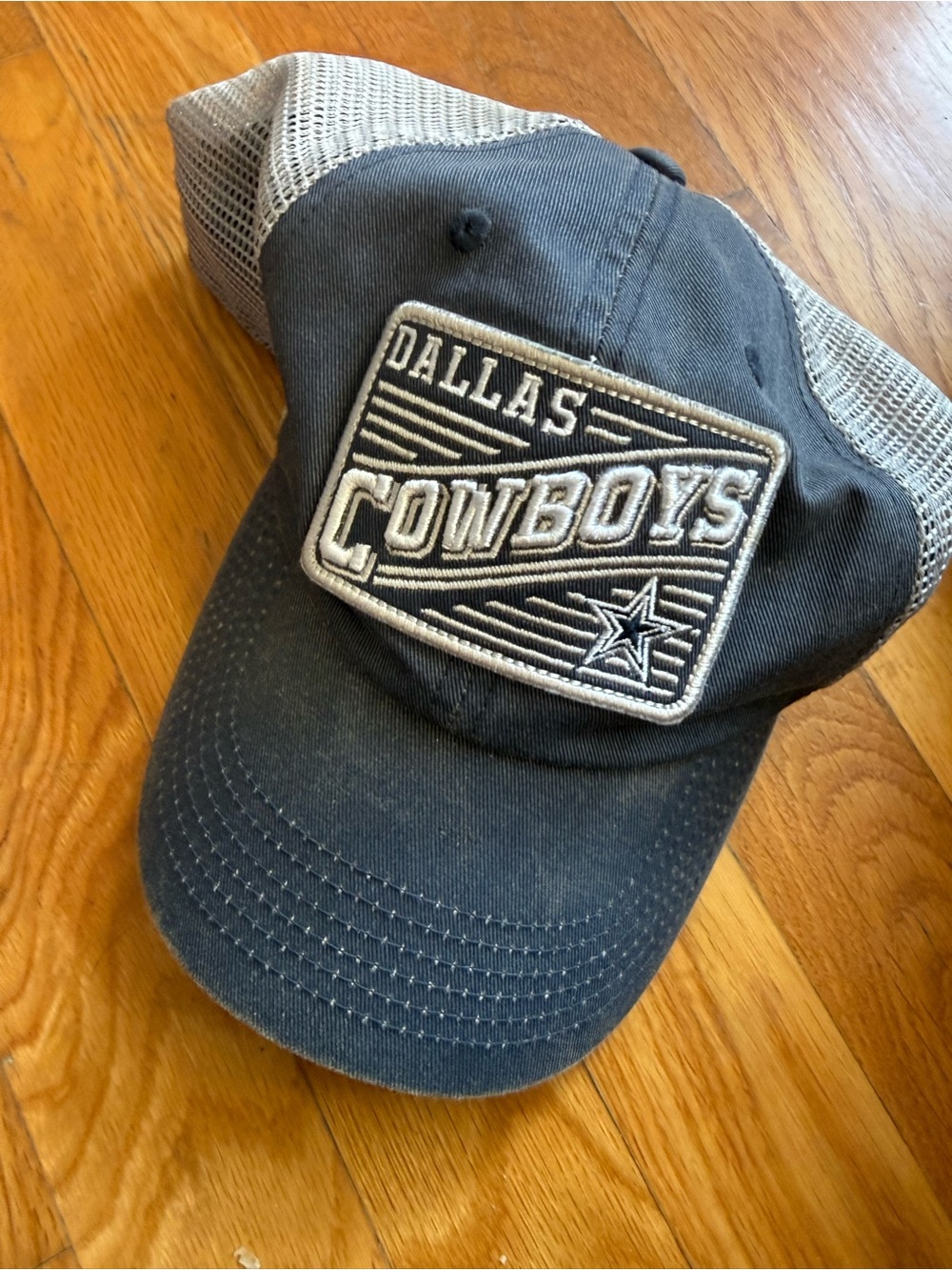 Dallas Cowboys Black and Cream Mesh Back Cap